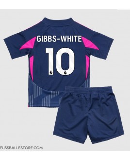 Günstige Nottingham Forest Morgan Gibbs-White #10 Auswärts Trikotsatzt Kinder 2024-25 Kurzarm (+ Kurze Hosen)